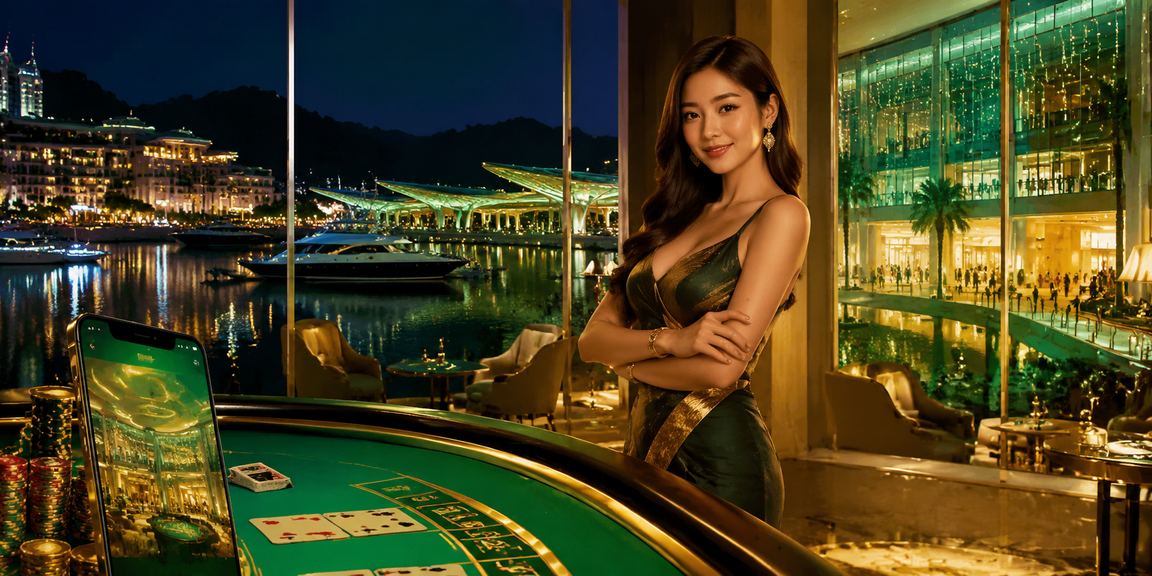 Meja baccarat Langkawi dengan suasana kasino tempatan